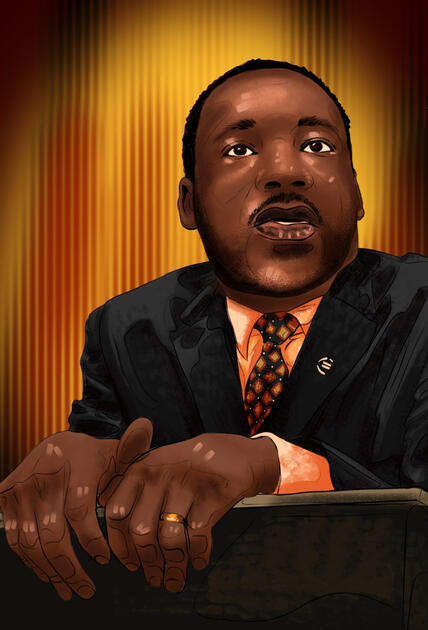 MLK jr Portrait