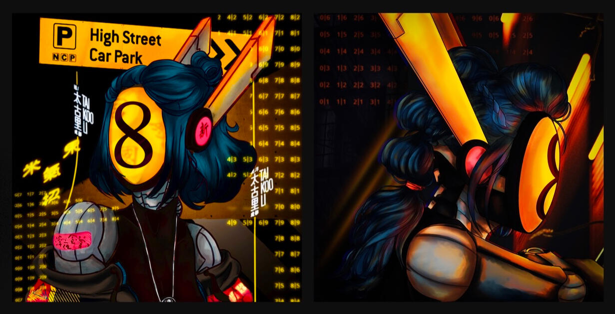 Portrait8, old left, new right